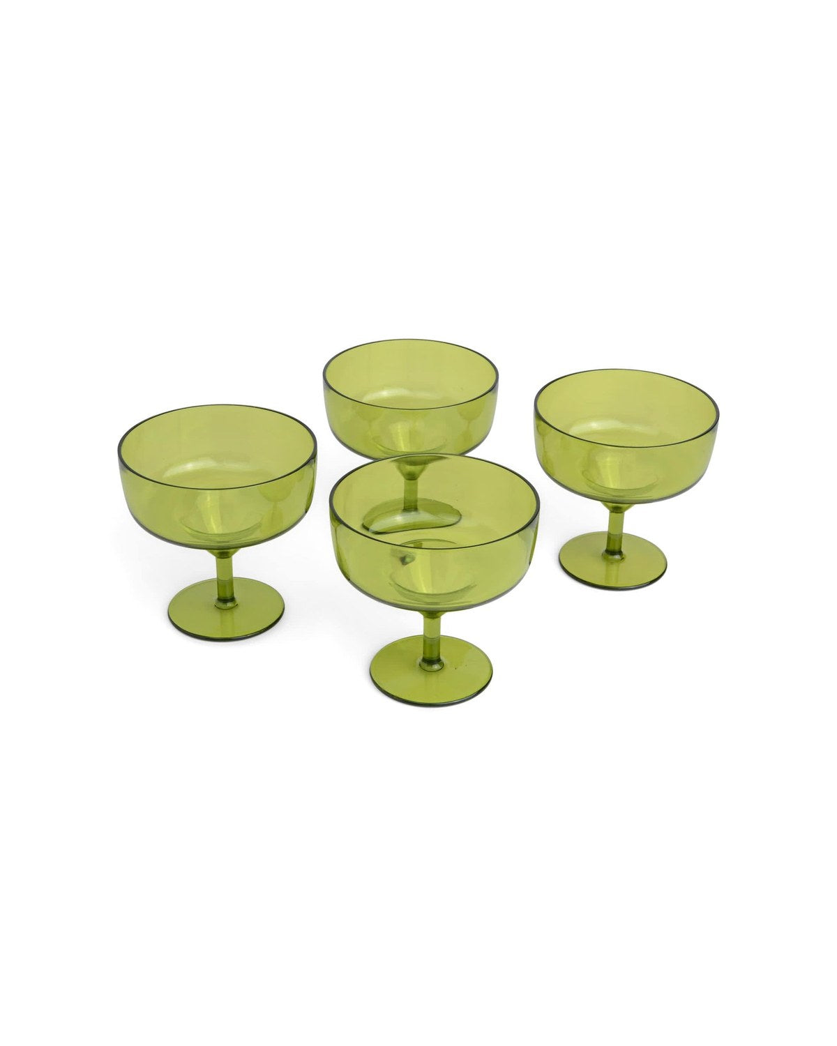 The Rue Margarita Glass - Set of 4 - Olive