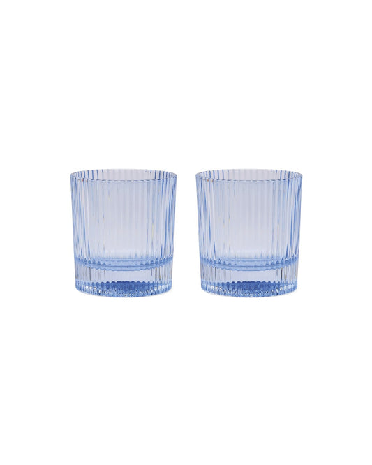 The Scout Lowball Glass - Set of 2 Blue