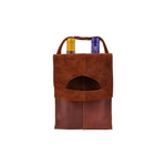 QUINCE LEATHER DOUBLE WINE CARRIER BAG