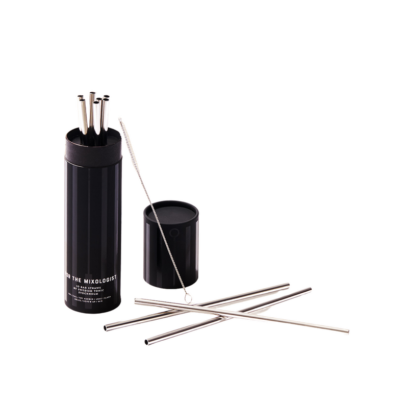 FOR THE MIXOLOGIST METAL STRAW SET